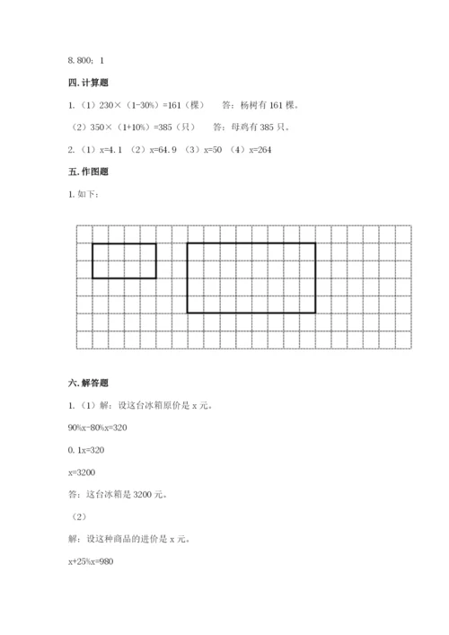 北京版六年级下册数学期末测试卷（培优b卷）.docx