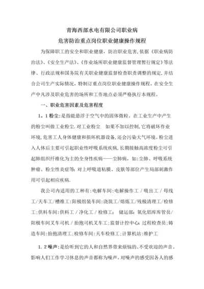 岗位职业卫生操作规程.docx