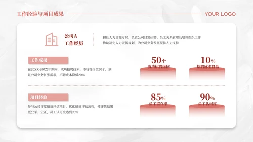 浅粉色简约风个人求职简历