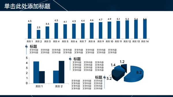 深蓝色多端线条商业计划书通用PPT