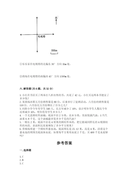 北京版六年级下册数学期末测试卷含答案（培优）.docx