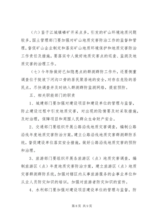 镇地质灾害的防治方案.docx