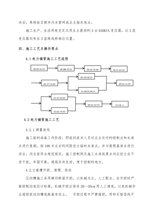 电力管线综合施工专题方案.docx