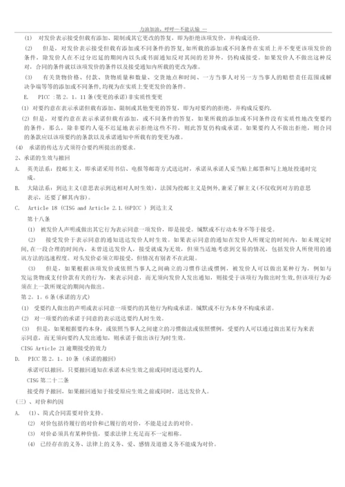 国际商法重点总结.docx