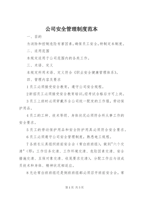 公司安全管理制度范本.docx