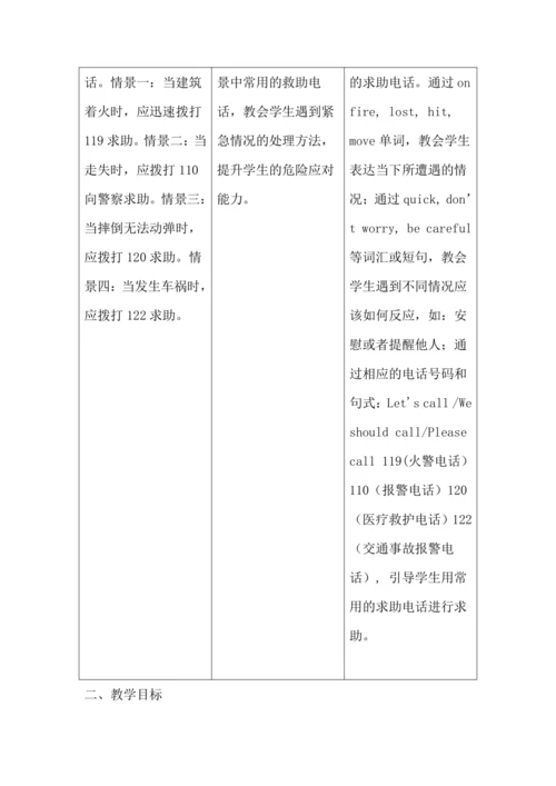 Unit 4 Asking for Help Lesson 3 大单元设计