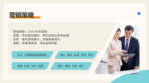 创意扁平风电商品牌推广运营计划PPT模板