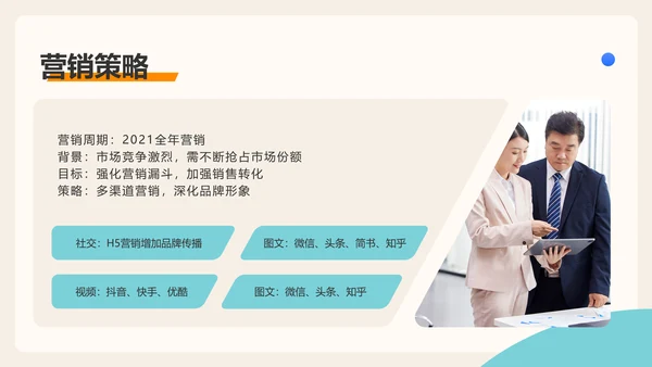 创意扁平风电商品牌推广运营计划PPT模板