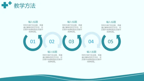 简约风绿色护理说课PPT