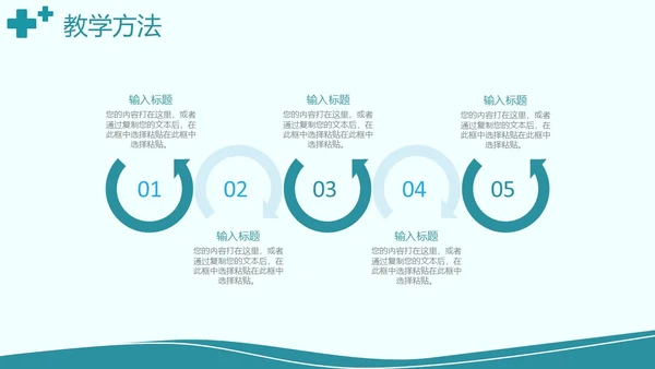简约风绿色护理说课PPT