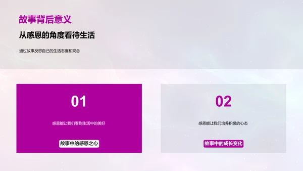 感恩故事交流会PPT模板