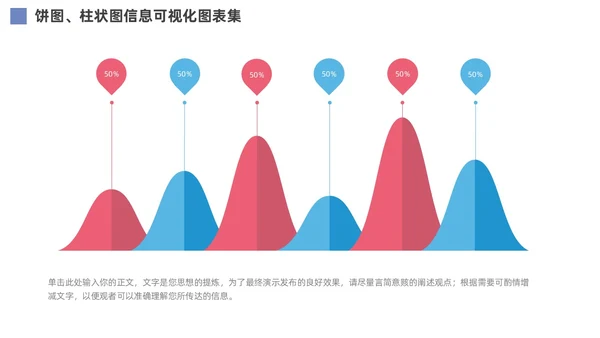 通用饼图柱状图信息可视化图表PPT