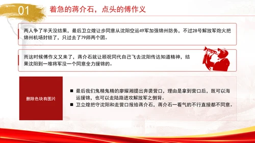 党史战役学习辽沈战役塔山阻击战党课PPT课件