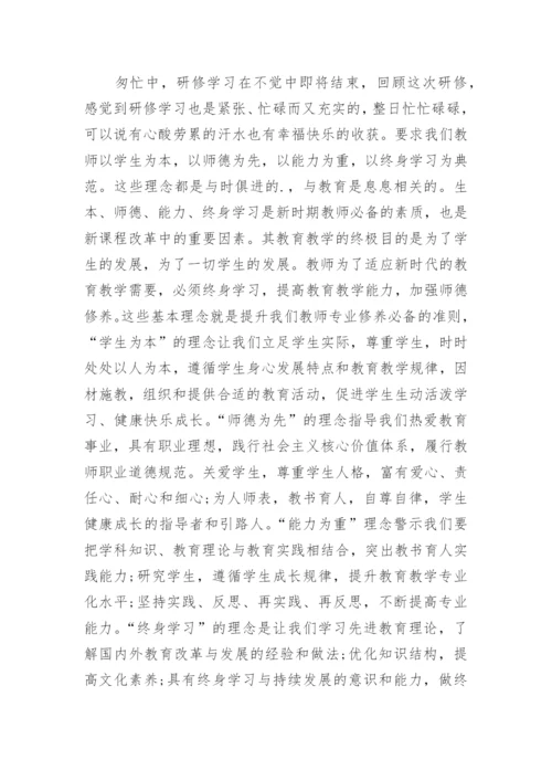 教师网络研修学习心得.docx