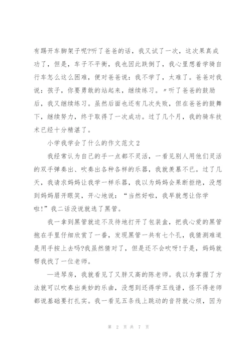 小学我学会了什么的作文范文5篇.docx