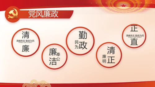 红色党建党支部述职报告动态PPT