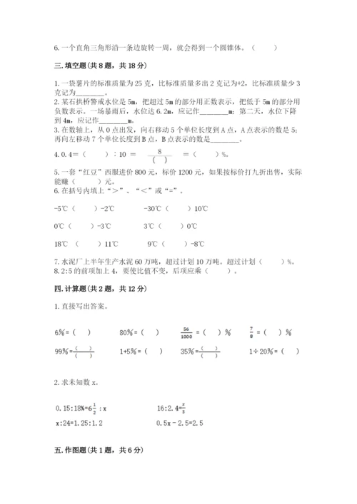 句容市六年级下册数学期末测试卷往年题考.docx
