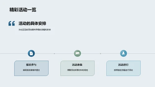 端午情深, 社区互助