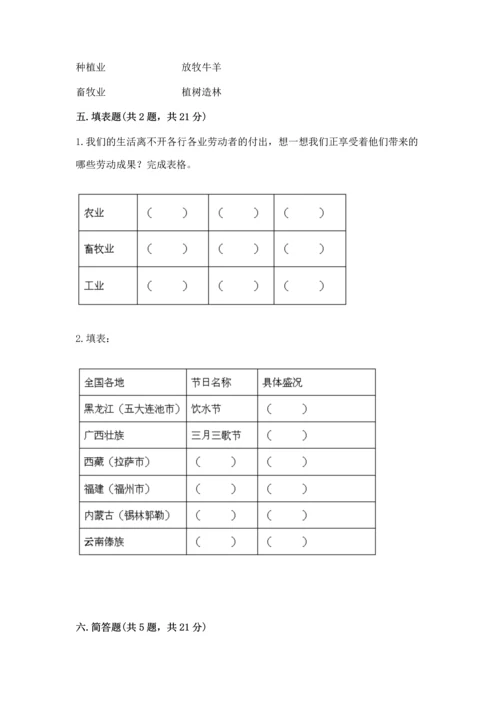 部编版四年级下册道德与法治 期末测试卷及参考答案（完整版）.docx
