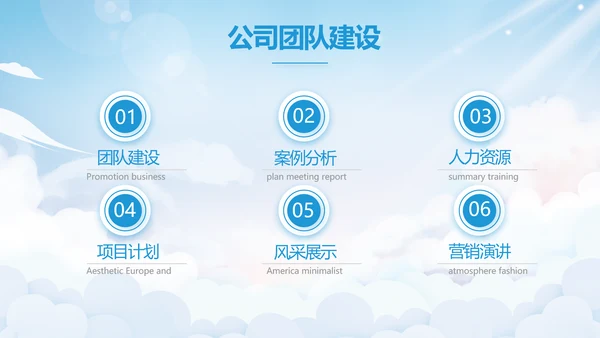 蓝色天空毕业典礼通用动态PPT