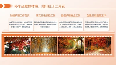 橙色简约风枫叶图文页