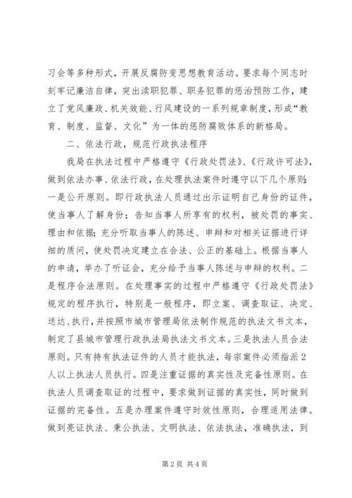 城管局执法案卷工作报告.docx