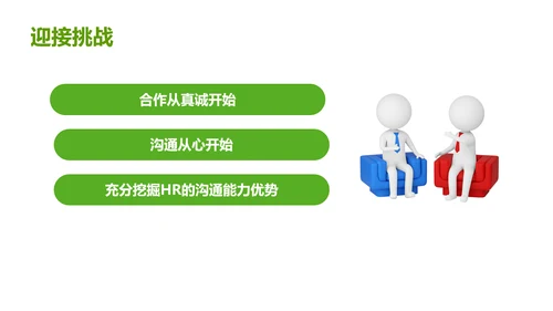 绿色灰色简约商务HR如何与业务部门沟通人力资源工作总结
