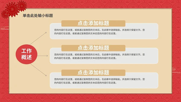 中国风年终总结PPT模板