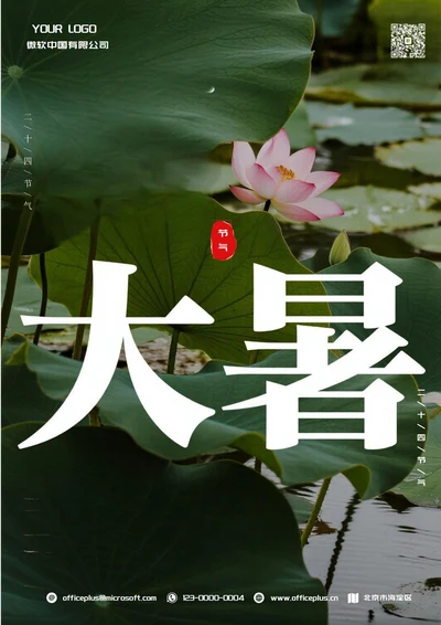 大暑二十四节气(荷叶)