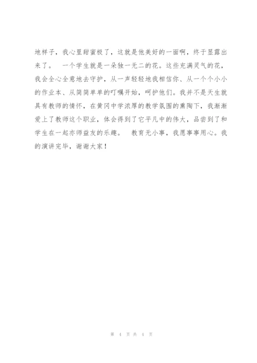 教师工作总结：教育无小事.docx