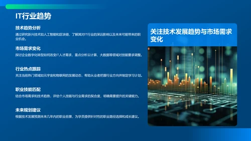 蓝色科技风教育培训IT技术PPT模板