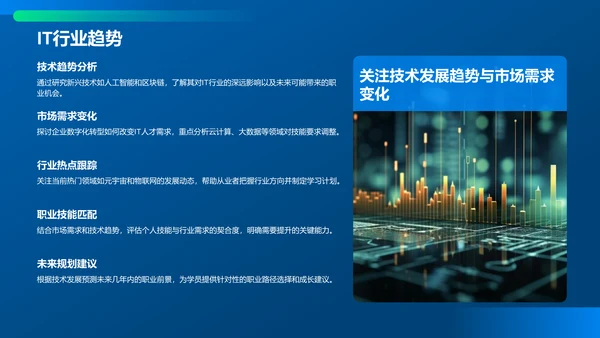 蓝色科技风教育培训IT技术PPT模板