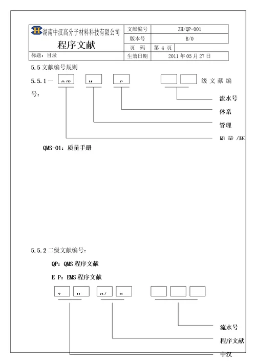 湖南公司质量管理标准手册