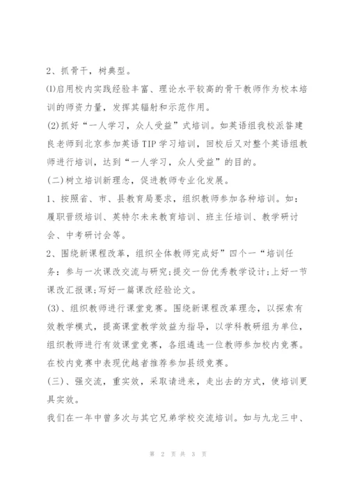 教师培训总结范文.docx