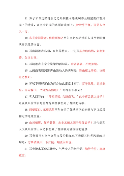 高考必考理解性默写之《赤壁赋》.docx