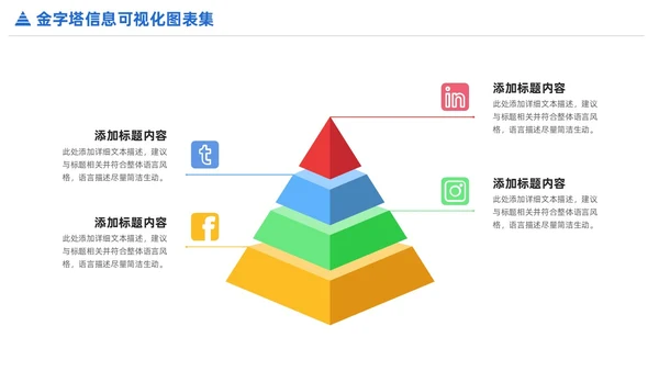 商务金字塔信息可视化PPT图表集