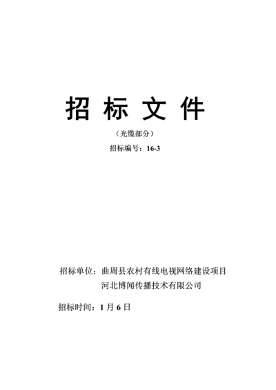 农村有线电视网络建设专项项目优秀标书.docx