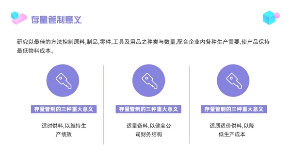 紫色简约物料管理PPT模板宣传PPT动态PPT