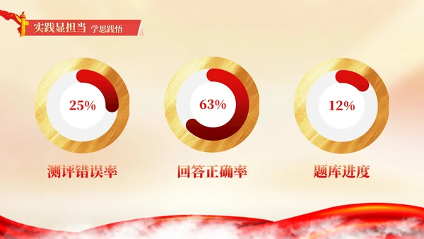 红色党政中国风建党节PPT模板