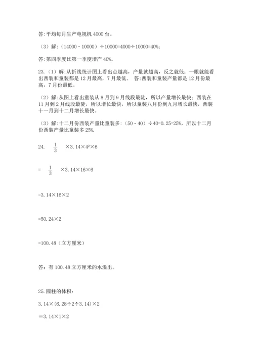 六年级小升初数学应用题50道带答案（综合题）.docx