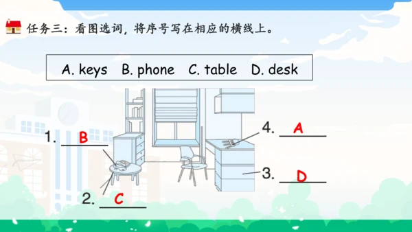 Unit 4 My home 单元复习(一)-单词词组+典型例题（共30张PPT）