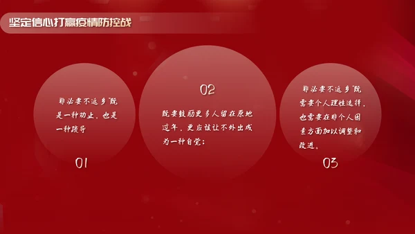 非必要不返乡春运高铁PPT模板