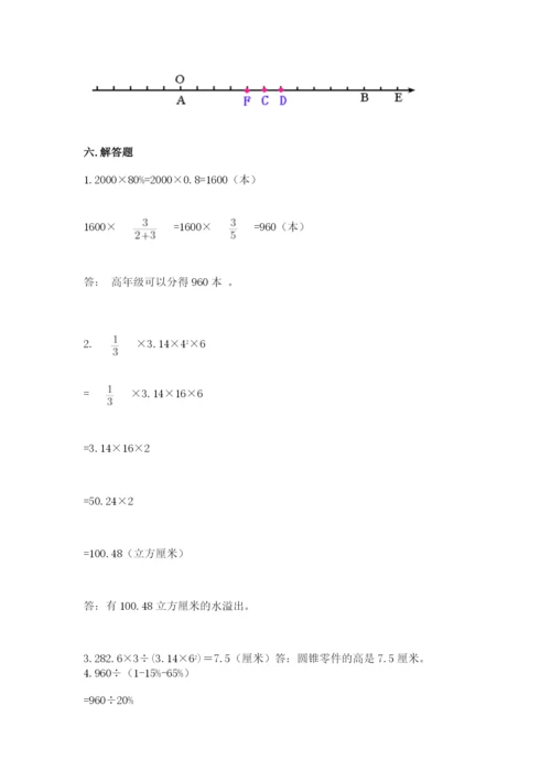 六年级下册数学期末测试卷带答案（综合卷）.docx