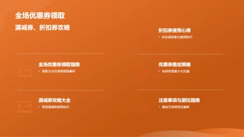 橙色渐变购物狂欢节活动总结PPT模板