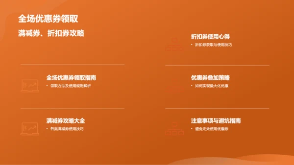 橙色渐变购物狂欢节活动总结PPT模板