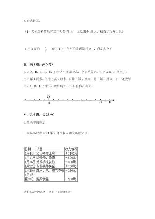 河北省【小升初】2023年小升初数学试卷精品（突破训练）.docx