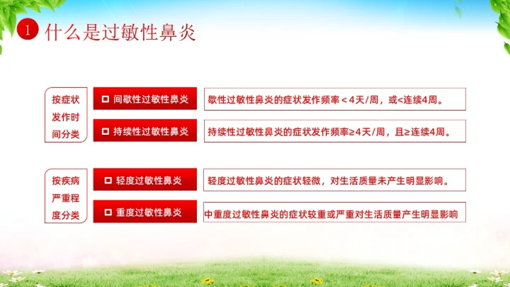 秋季预防过敏性鼻炎医疗知识专题培训课件