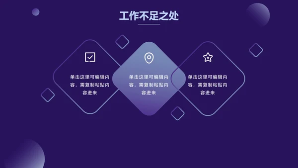 紫色渐变圆简约商务PPT模板