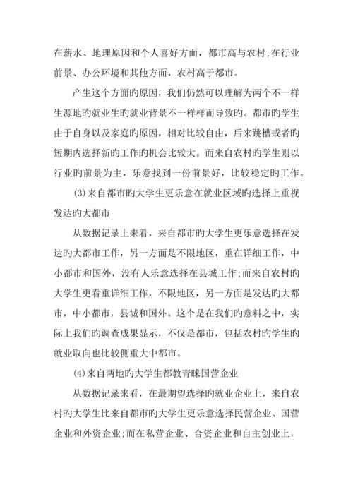 大学生就业心理调查报告.docx