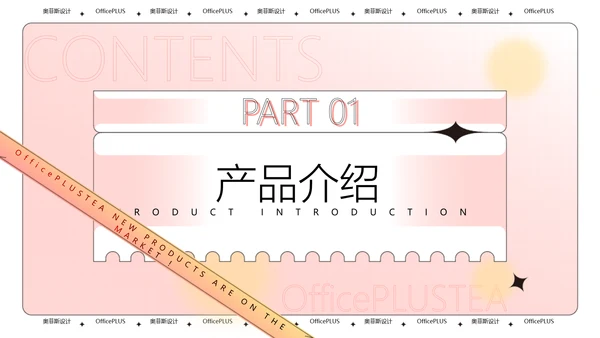 酸性风粉色茶饮新品上新PPT